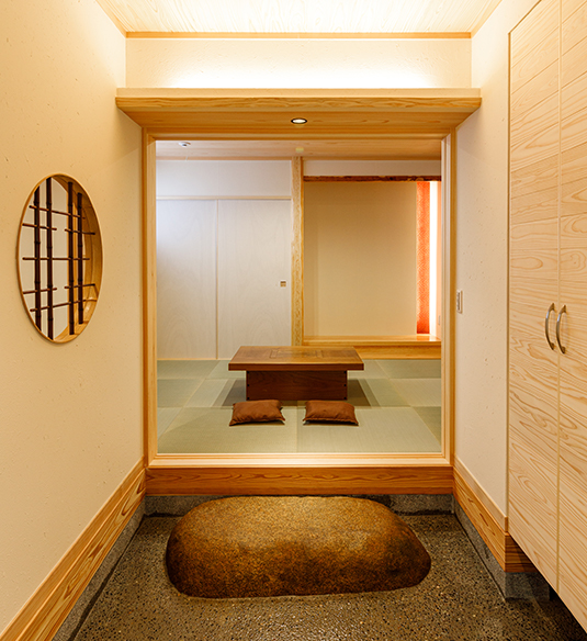 モデルハウス「息吹木」の和室入り口