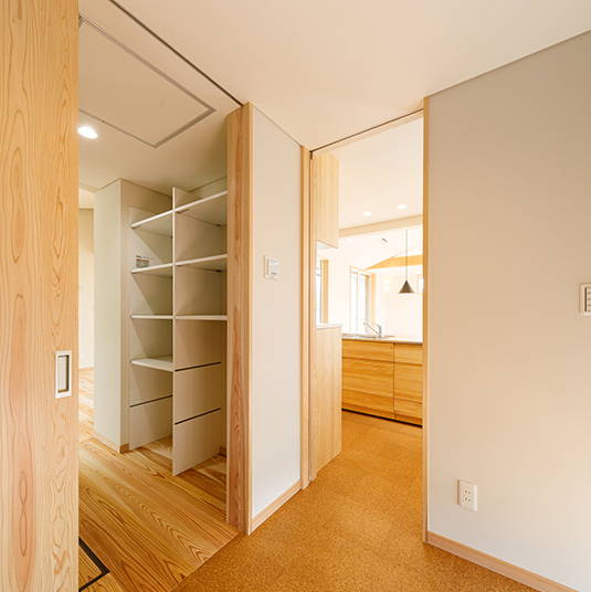 モデルハウス「息吹木」の収納スペース