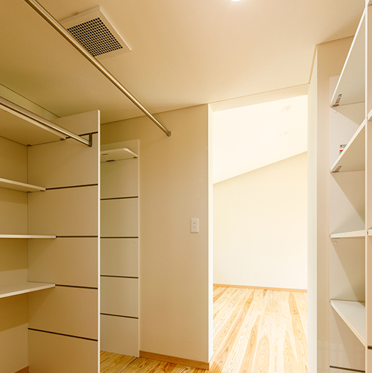 モデルハウス「息吹木」の収納スペース